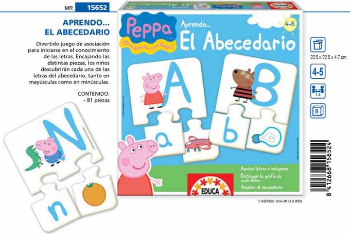 Actual product image Educa Educational game El Abecedario Peppa Pig (ES) (Spanish)