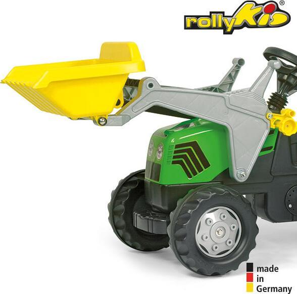 Actual product image Rolly Toys rollyKid Deutz tractor with loader and trailer