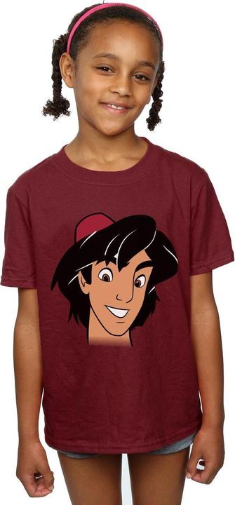 Actual product image Disney Girls Aladdin Headshot Cotton T-Shirt (140, 146)