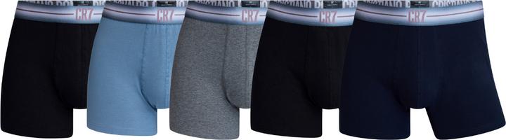 Actual product image CR7 Mens Trunk Cotton Stretch 5-Pack & Travel Bag (S, 5-pack)