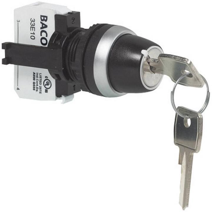 Baco Interrupteur à clé 600 V 10 A avec adaptateur