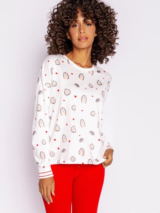 Actual product image Pj Salvage Pyjama top "Be mine" offwhite (36)