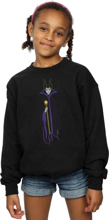 Actual product image Disney Girls Sleeping Beauty Classic Maleficent Sweatshirt (140, 146)