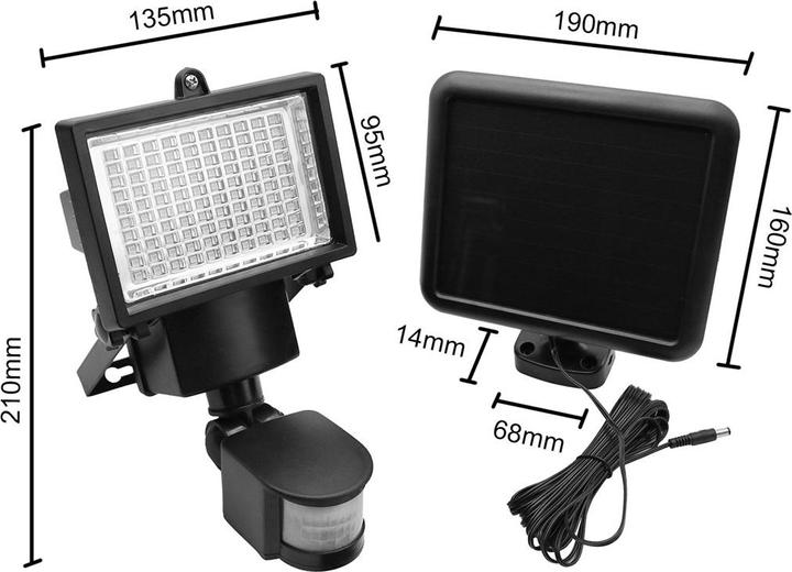 Produktbild Maclean MCE442 Solarlampe (360 lm, IP44)