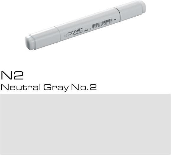 Actual product image Copic Graphic Marker Classic Type N - 2 (N-2 - Neutral Grey No.2, 1 x)