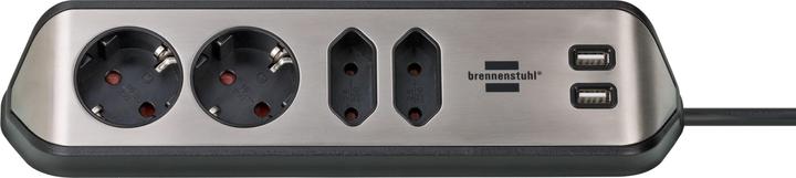 Produktbild Brennenstuhl Steckdosenleiste (6 x, USB-A, 2 m)