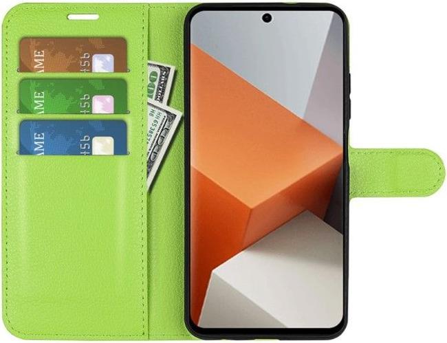 Actual product image MU Classic Litchi Leather Bookcover Series (Xiaomi Redmi Note 13 Pro+)