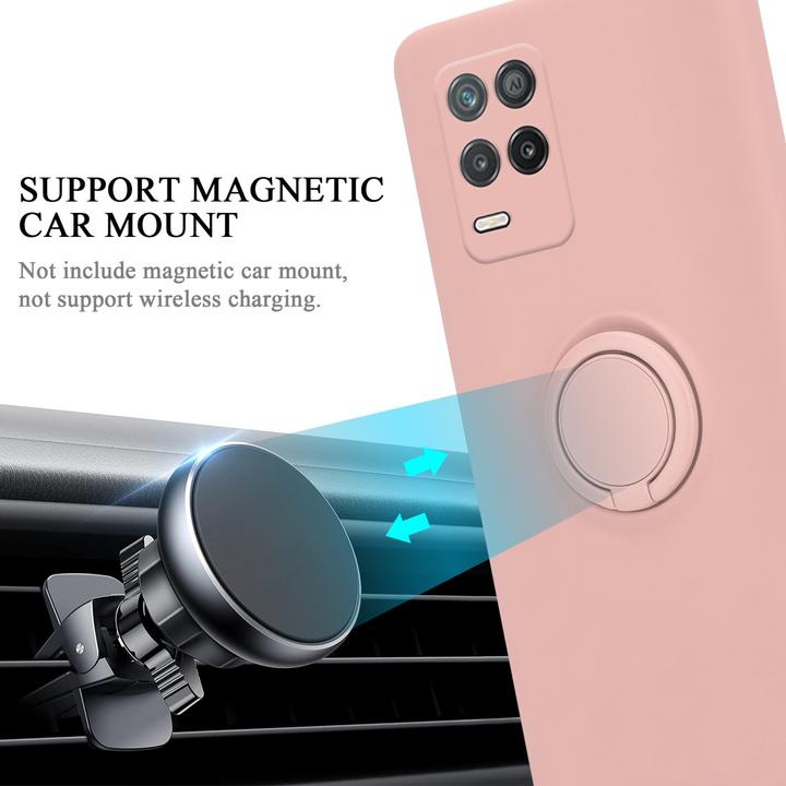 Actual product image Cadorabo TPU Liquid Ring Silicone Case Cover for Realme 8 5G / V13 / Q3 / Q3i / Narzo 30 5G (Realme V13, Realme Narzo 30 5G, Realme Q3i 5G)