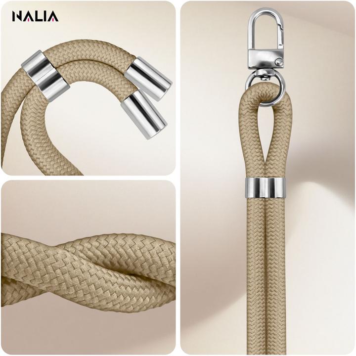 Actual product image Nalia HoldMe Lanyard Handykette – Universal Trageband für Smartphones - Verstellbar, Soft & Elastisch