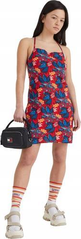 Image du produit Tommy Hilfiger Mini-robe TJW imprimée avec fronces dans le dos pour femme (XS)