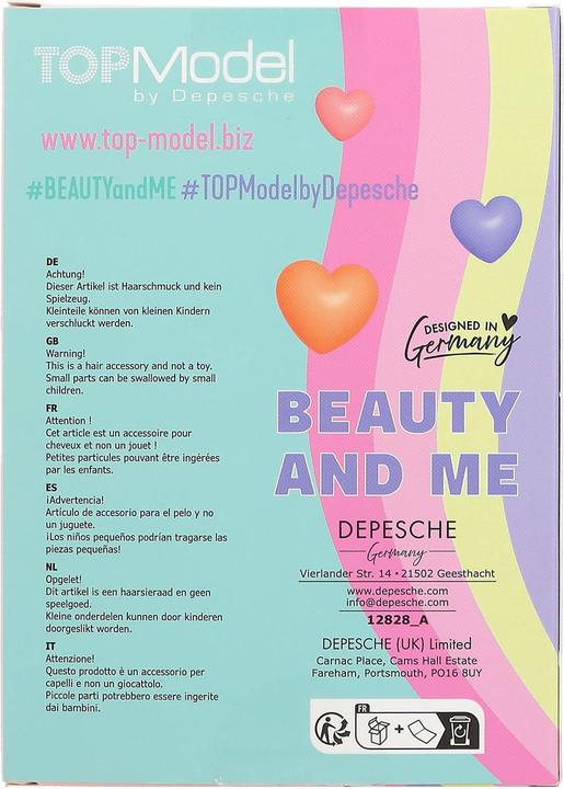 Nährwerte und Zutaten Depesche TOPModel - BEAUTY and ME - Haarklammern Set - 1 Set