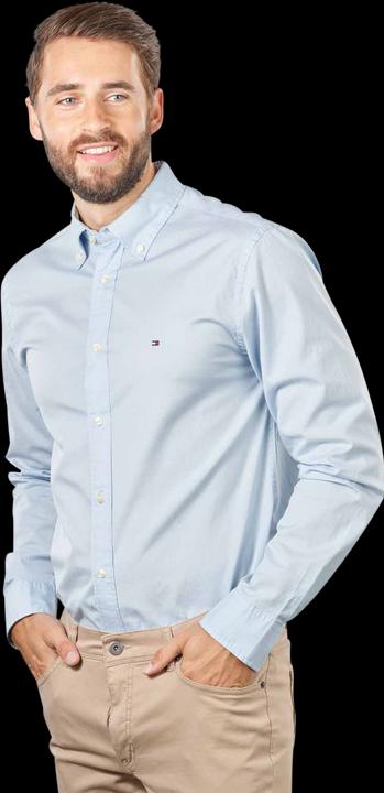 Immagine prodotto Tommy Hilfiger Core Flex Poplin Shirt Regular Fit Calm Blue (S)