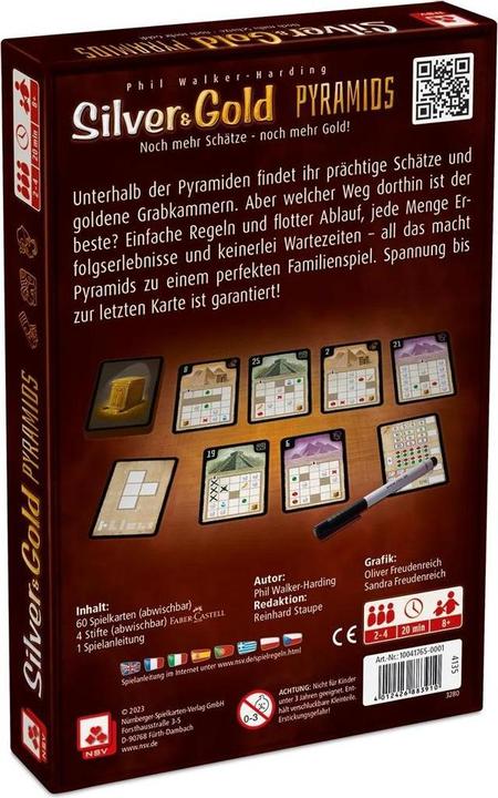 Actual product image NSV Silver & Gold Pyramids - the game for endless adventures (German)