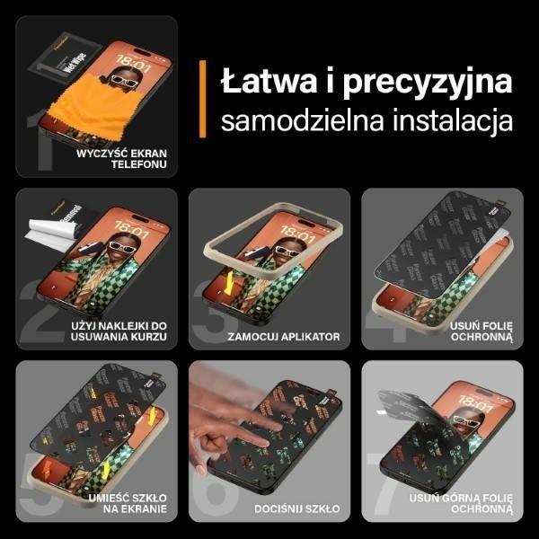Productafbeelding PanzerGlass Screen Protector iPhone 2023 6.7 Pro Max Ultra-Wide Fit w. GemakkelijkAlig. (1 Stuk, Apple iPhone 15 Pro Max)