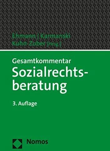Produktbild Gesamtkommentar Sozialrechtsberatung (Deutsch, Carsten Karmanski, Gabriele Kuhn-Zuber, Frank Ehmann, 2022)