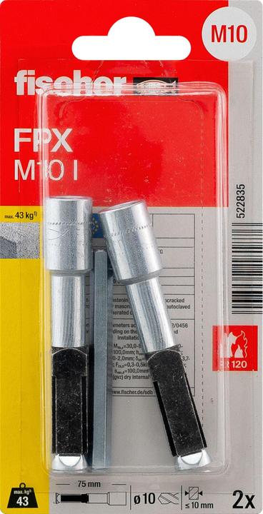 Productafbeelding Fischer Gasbetonanker FPX-I M10 K (2) (2 Pcs.)
