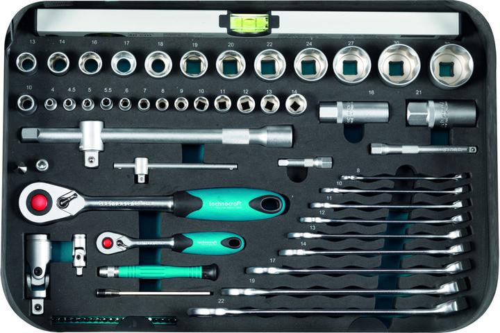 Produktbild technocraft ABS-Werkzeugkoffer PRO CHROME 152-tlg (152 Teile)