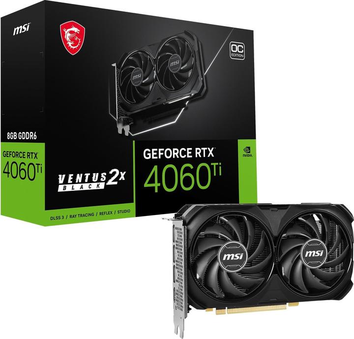 Produktbild MSI GeForce RTX 4060 Ti Ventus 2X OC (8 GB)