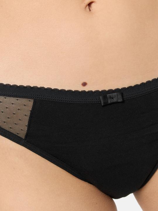 Produktbild DIM Slip Lace Stark schwarz mit Meshdetail (42, 43, 44)