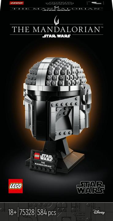 Actual product image LEGO Mandalorian helmet (75328, LEGO Star Wars)