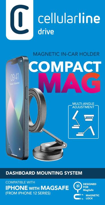 Immagine prodotto Cellularline Porta MagSafe Compact Mag In-Car Nero