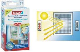 Actual product image tesa Insect screen COMFORT for windows, with Velcro tape, self-adhesive, without drilling (130 x 150 cm)