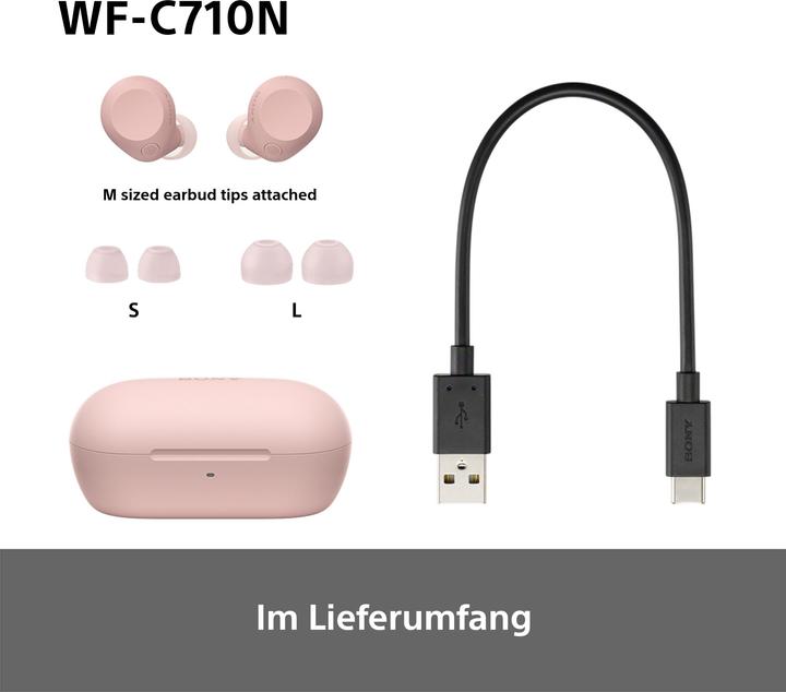 Actual product image Sony WF-C710N (NC, 8.50 h, Wireless)