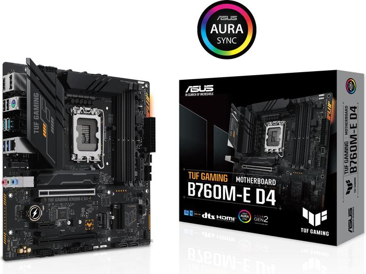 Actual product image ASUS TUF GAMING B760M-E D4 (LGA 1700, Intel B760, mATX)