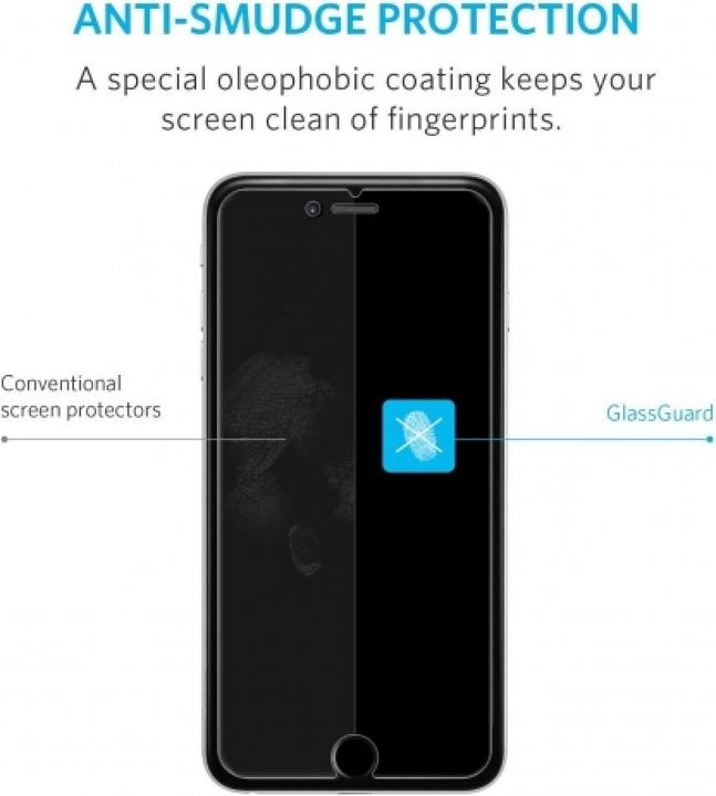 Actual product image Screenguard Apple iPhone 8 Plus Protective Glass Film Case Friendly Design (Apple iPhone 8 Plus)