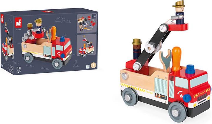 Image du produit Janod Camion de pompiers Brico'Kids