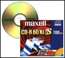 Actual product image Maxell CD 700MB 1-12X Music 10 pcs (10 x)
