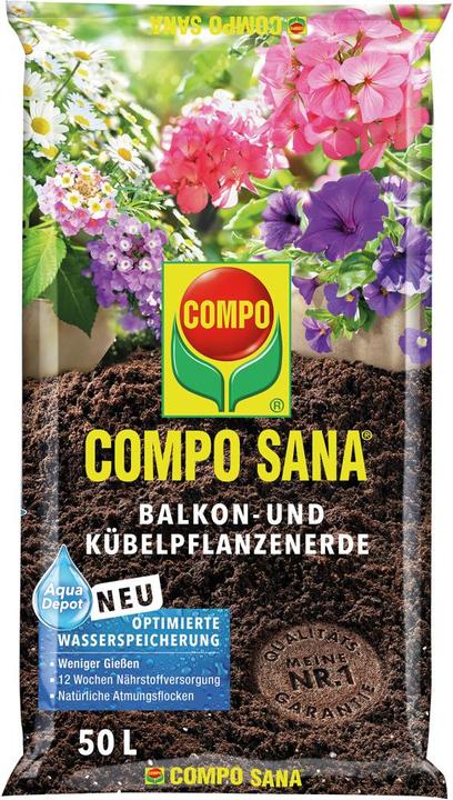 Compo Balkon- und Kübelpflanzenerde 50 L (50 l)