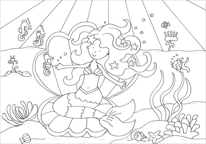 Immagine prodotto Tessloff Libro da colorare con adesivi glitterati. Sirene