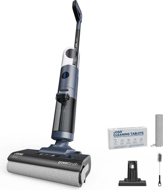 Produktbild Jonr ED12 Pro Nass Trockensauger 3-in-1 Staubsauger Kabellos,Beidseitige Kantenreinigung,9kPa