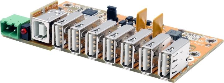 Produktbild Exsys Industrial USB 2.0 Hub Platine 7-Port (USB-B, 7 Ports)