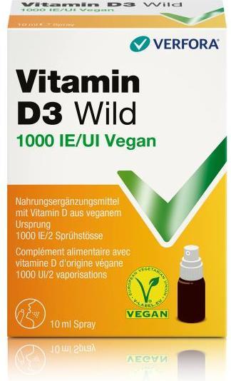 Produktbild Wild Pharma Vitamin D3 Wild Spray 1000 IE vegan (1 Stück, Spray, 52 g)