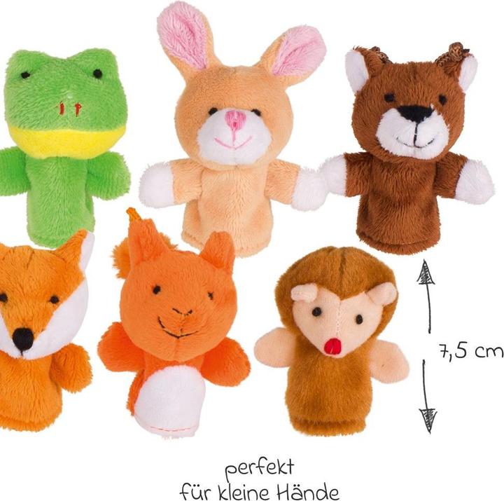 Actual product image Goki Waldtiere Fingerpuppe 8-er Set