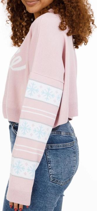 Actual product image Barbie Womens/Ladies Logo Cropped Jumper (M)