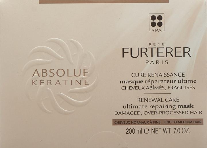 Image du produit Rene Furterer Absolue Kératine - Masque Réparateur Ultime (200 ml)