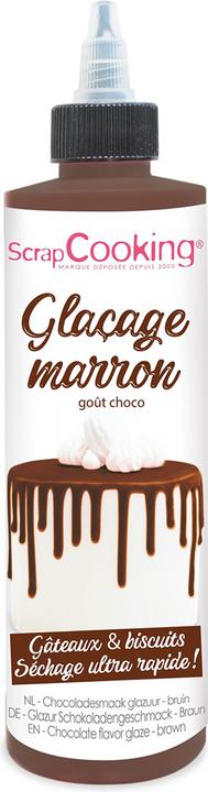 Actual product image ScrapCooking Cake glaze brown - chocolate flavor 130g (1 x)
