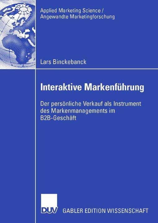 Produktbild Interaktive Markenführung (Deutsch, Lars Binckebanck, 2006)