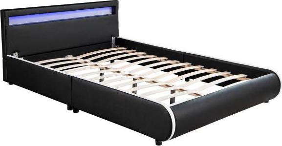 Produktbild Juskys Polsterbett Sevilla mit LED (140 x 200 cm)