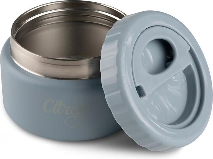 Actual product image Citron Stainless Steel Food Jar 250ml Dusty Blue