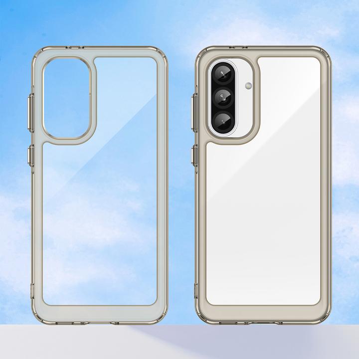 Actual product image Hurtel Outer Space Case for Samsung Galaxy A26 Cover with flexible frame - Semi-transparent, black (Samsung Galaxy A26)