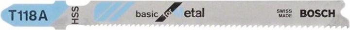 Image du produit Bosch Professional Zubehör Lame de scie sauteuse T 118 A Basic for Metal, pack de 100