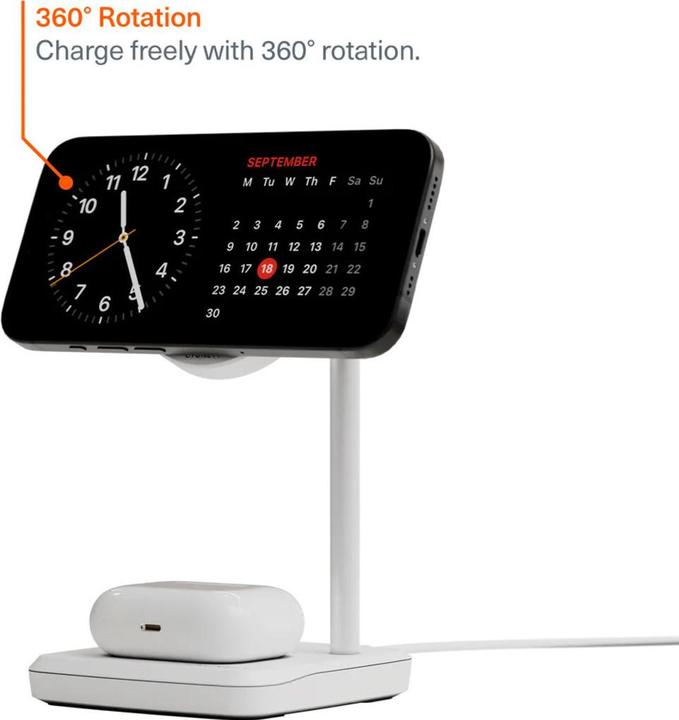 Actual product image Cygnett ChargeBase Qi2 Wireless Magnetic Charger 2 (20 W)