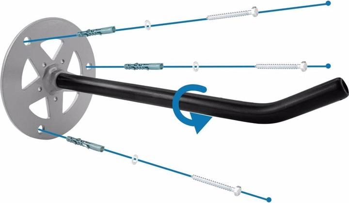 Actual product image Heybro Tire wall mount in set of 4