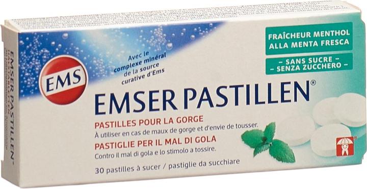 Image du produit Emser Pastilles sans sucre Menthol Fraîcheur (30 pièce(s))