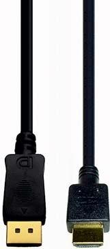 Actual product image E+P HDMI Display Port Cable 2m DP3 (2 m, DisplayPort)
