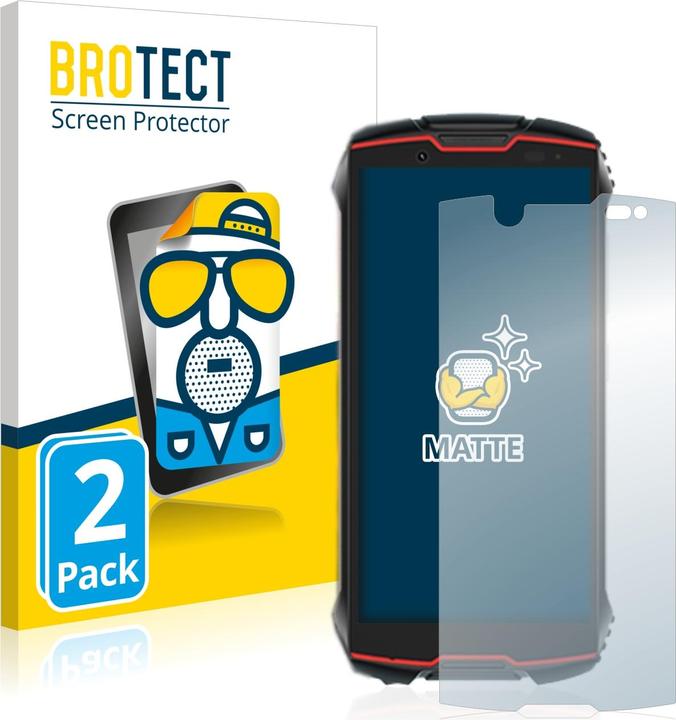 Productafbeelding BROTECT Antireflecterende schermbeschermer mat (2 Stuk, Cubot King Kong Mini 2 Pro)